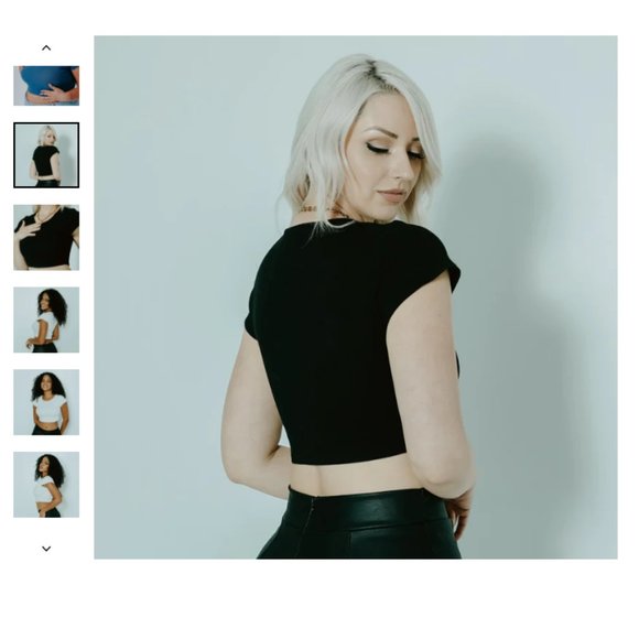 BABY TEE BRAMI CROP XL Black Klassy Network - Picture 4 of 9